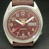 Б/У винтажные мужские часы SEIKO 5 с автоподзаводом из Японии с коричневым циферблатом a434984-2 R122-a434984