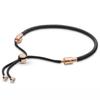 Pave Heart Star String Of Beads Sliding Clasp Adjust Wrist Bracelet Fit Sterling Tone Bangle Bead Charm Diy JewelryFashion Bracelets
