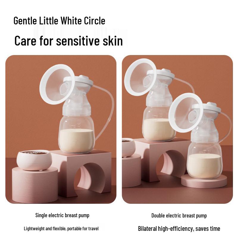 MissBaby Бесшумный и Мощный Двойной Электрический Молокоотсос: Автоматическое, Комфортное Сцеживание Молока в Послеродовой Период