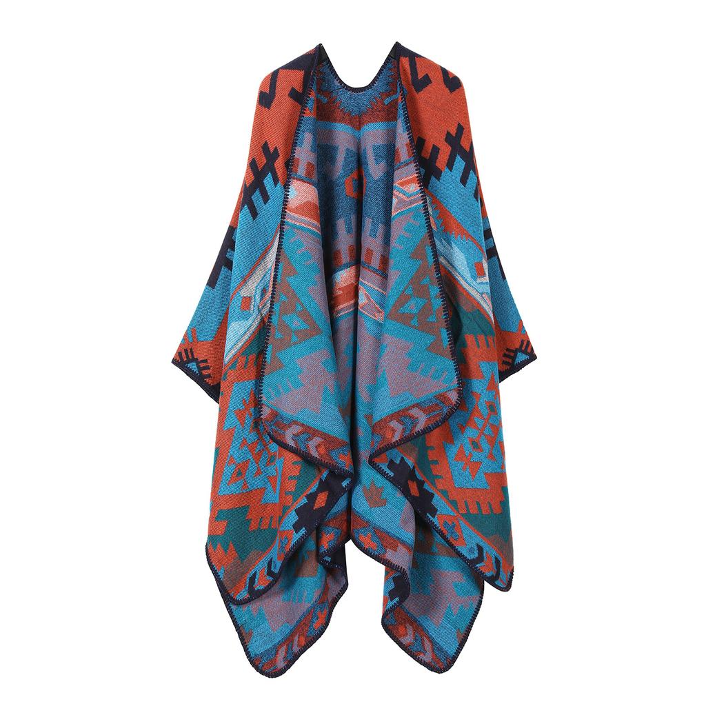 Этнический стиль Туризм Большая шаль Высокое чувство Внешнее покрытие Декоративная шаль Теплая раздельная накидка Накидка Накидка