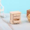 1Pcs 1:12 Dollhouse Wooden Miniature Bedside Cupboard Furniture Diy Accessories