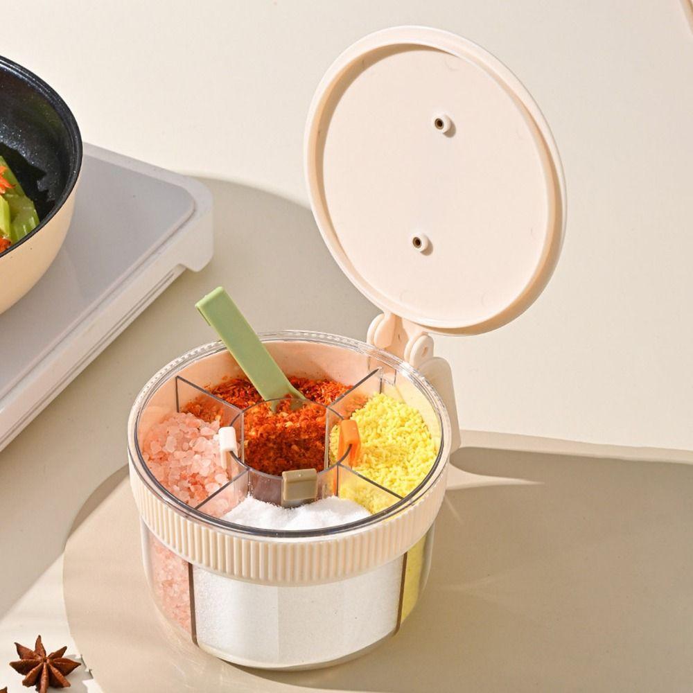 Dustproof Spice Container Moisture-proof Condiment Pot Durable Seasoning Jar Kitchen