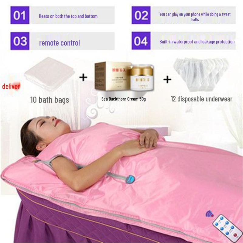 Xu Can Full Moon Home Sauna: Full Body Dehumidifying Sauna Box and Acid Expelling Blanket