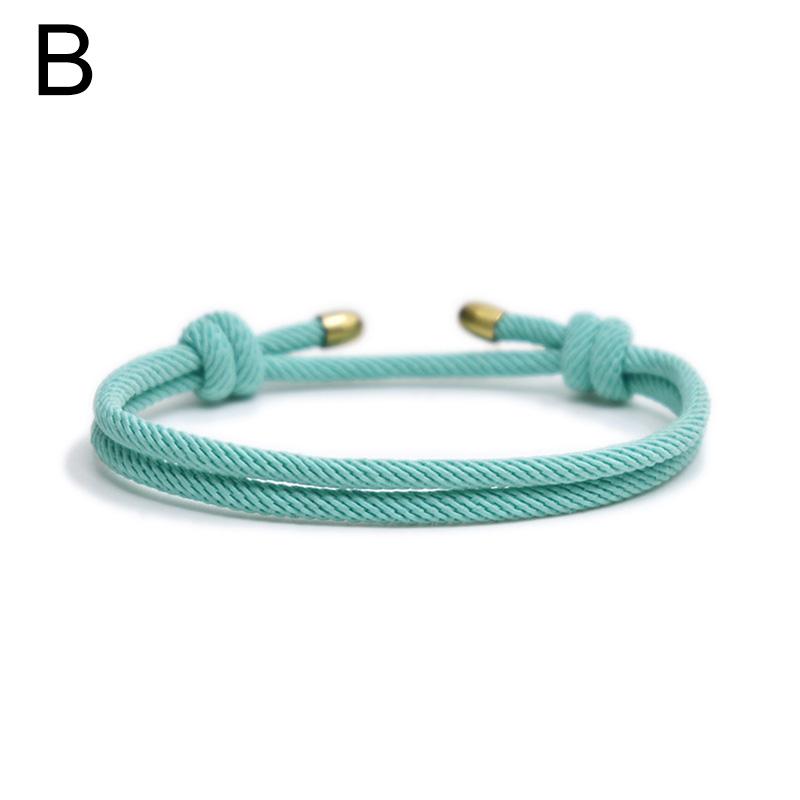 1 шт. модные регулируемые браслеты однотонные миланские веревочные браслеты ручной работы пара браслетов