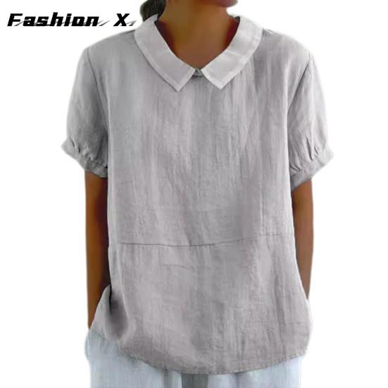 Женская рубашка, свободный пуловер, однотонные топы