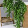 90 СМ Искусственный Папоротник Лоза Устойчивый к УФ-излучению Домашний Свадебный Настенный Гобелен Искусственная Зелень Свисающий Плющ Растения Крытый Открытый Сад Украшение Двора Фото Реквизит