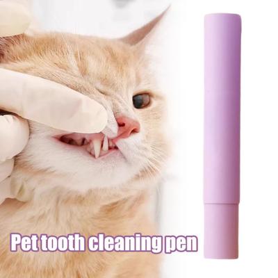 Pet Oral Repair Gel Зубная щетка-ручка для собак и кошек Набор для чистки зубов 5 мл Гель для ухода за зубами домашних животных Очиститель для удаления зубного камня Уход за деснами Освежитель дыхания