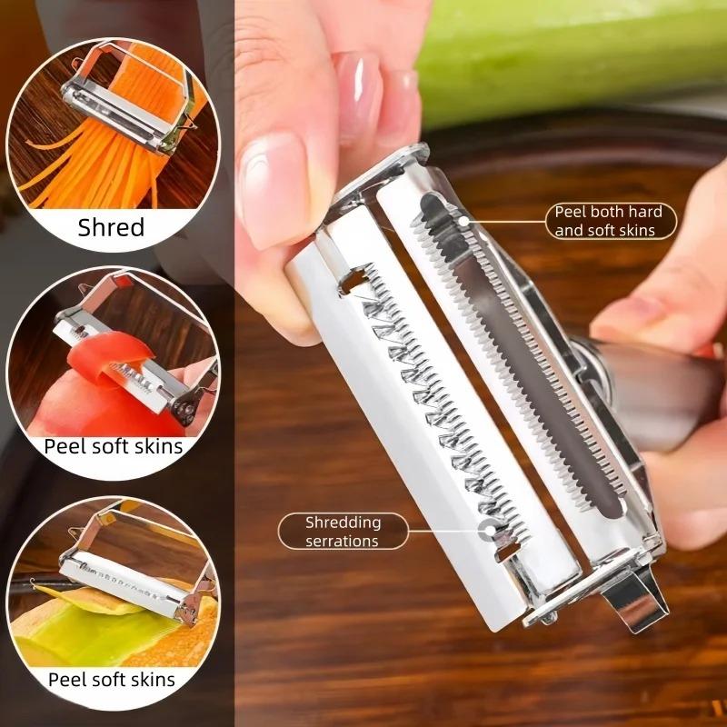 Stainless Steel Peeler Melon Potato Carrot Cucumber Multifunctional Fruit and Vegetable Tools Household Kitchen Tools Shredder