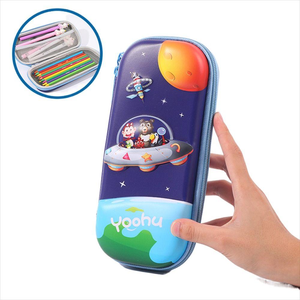 Dinosaur 3D Pencil Box Astronaut Astronaut Pen Case Boys Space Pencil Bag School Supplies