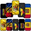 For iPhone 15 14 Xiaomi Redmi Note 13 12 11 Pro Max X 8 7 XR Samsung Galaxy A15 S24 S23 A05 Huawei OPPO A17 Map Republic of Moldova Flag Phone Case