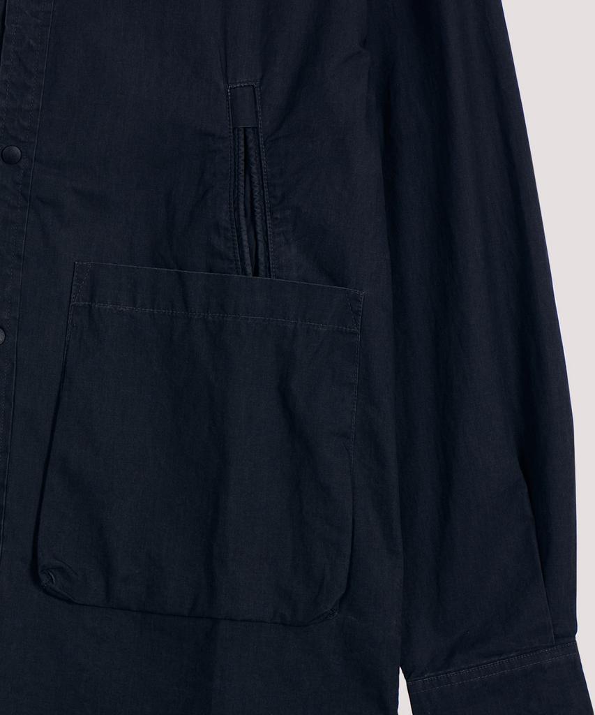 В НАСТОЯЩЕЕ ВРЕМЯ Куртка-рубашка с карманами, garment washed_Черный