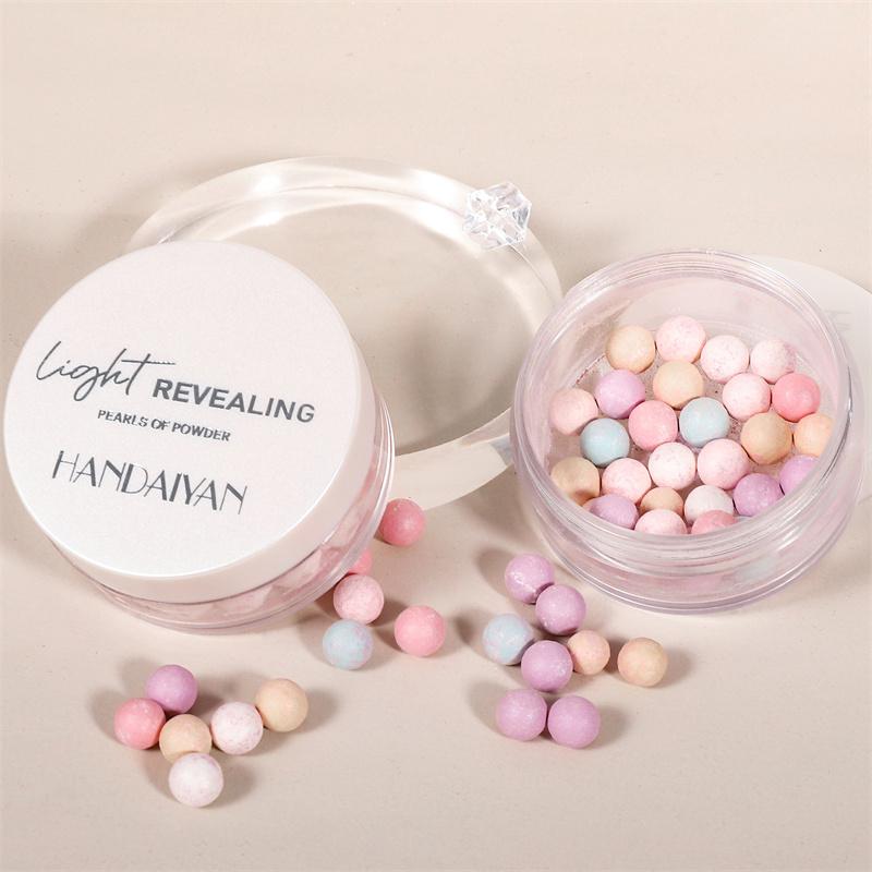 Новая концепция пятицветной фиксирующей пудры Bead Fixing Powder Oil Control Pearl Face Brightening Non-Massive Fixing Powder