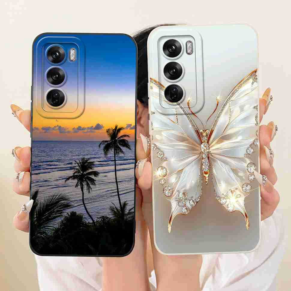 Чехол для Oppo Reno12 Pro 5G CPH2629 Новый модный painted чехол Мягкий чехол для телефона Для Oppo Reno 12 Reno12 Pro Задняя крышка Coque