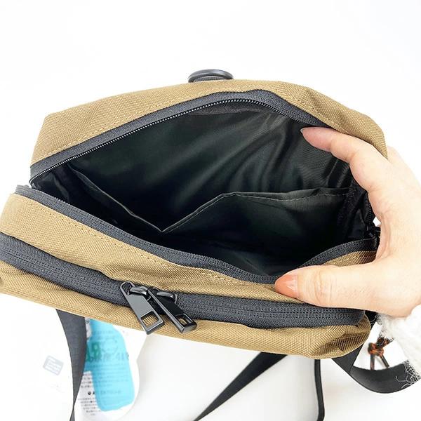 Snoopy RE-PET Square Shoulder Khaki Bag Pouch