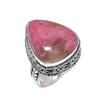 Pink Thulite Handmade 925 Sterling Silver Jewelry Ring Size 9.5 o1R11