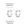 Multi-style exquisite geometric butterfly inlaid with zircon earrings women's fashion retro temperament versatile