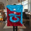 1PC Star Soccer Emblem Custom Name Patterned Flannel Blanket Suitable For All Seasons For Home Decor Warmth And Comfort Gifts Holiday Present