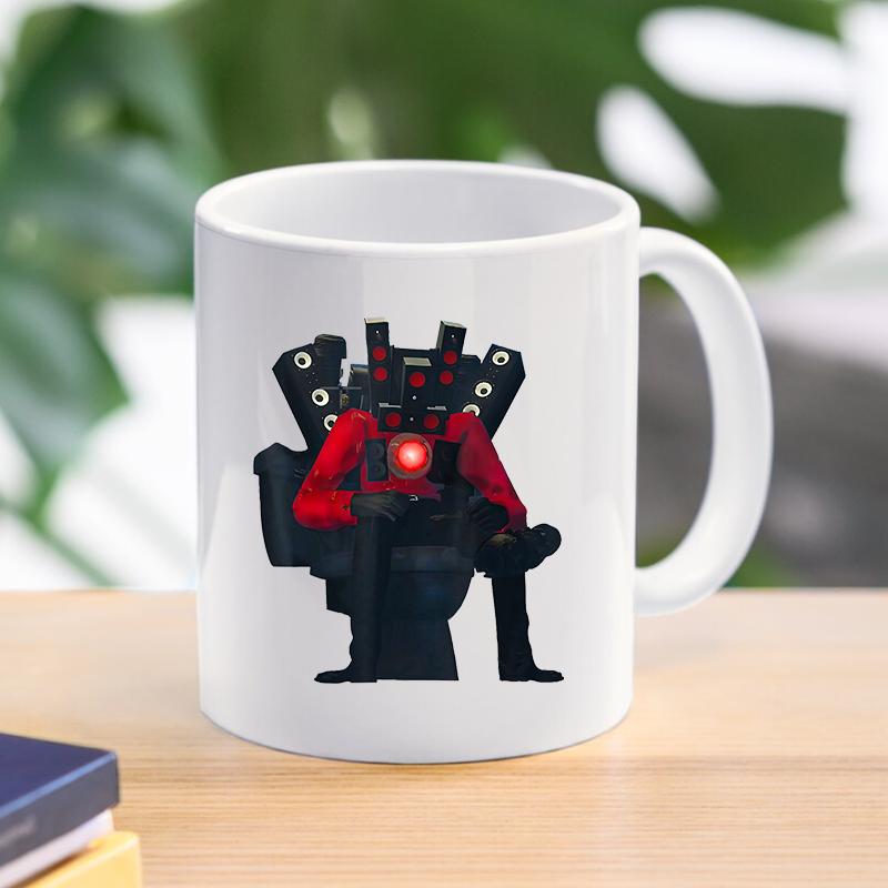 Мультфильм Skibidi Туалет Кофе Чай Кружки Спикер Camcordeman Завтрак Десерт Молоко Вода Керамические чашки Домашняя посуда для напитков Подарки другу