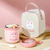 304 Stainless Steel Cute Insulated Breakfast Food Can Cup, Portable Soup Can with Lid Spoon, Perfect Lunch Box Soup Cup
