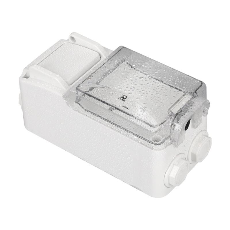 Weatherproof Outdoor Power Socket US Plug Electrical Wall Socket Electrical Power Receptacle with Cover Easy to Use