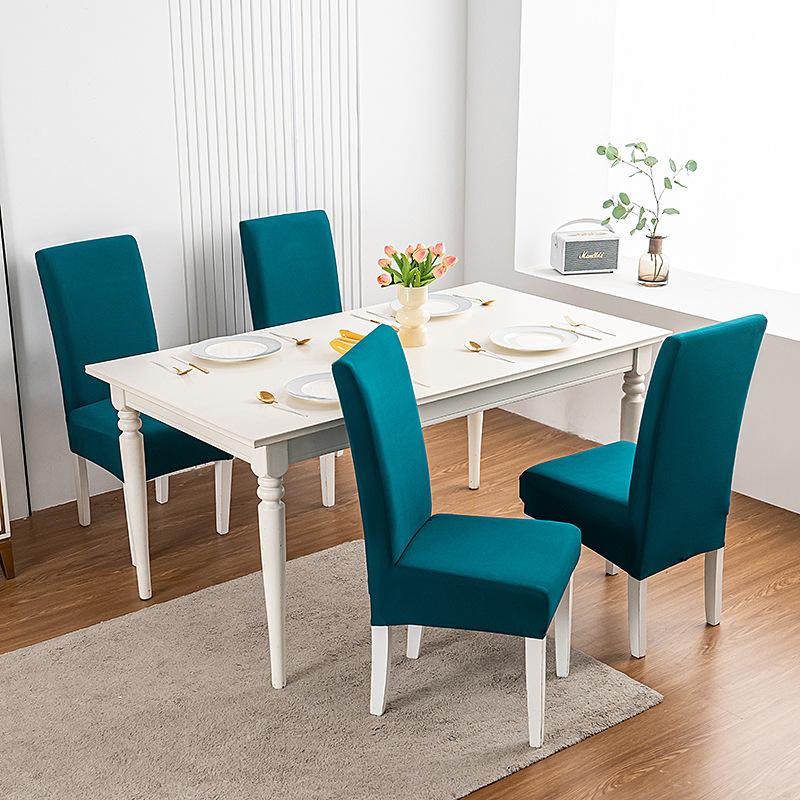 Принтованный эластичный чехол на стул на Рождество, бытовой цельный чехол-полупакет на табурет, чехол на стул для обеденного стола в отеле