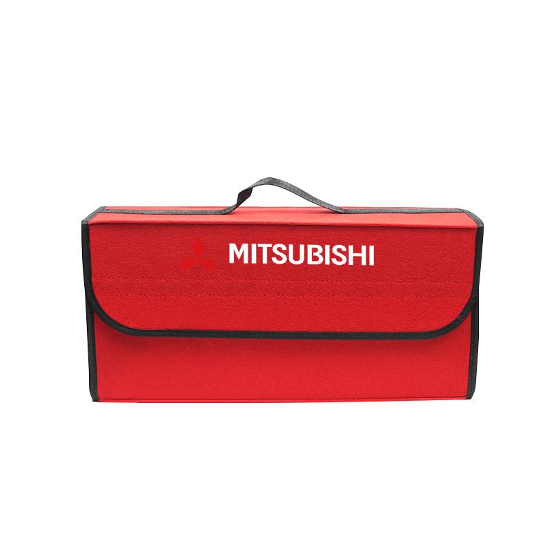 Car Logo Large Space Foldable Storage Box Car Trunk Travel Bag For Mitsubishi Eclipse Lancer Outlander Pajero ASX Ralliart Star