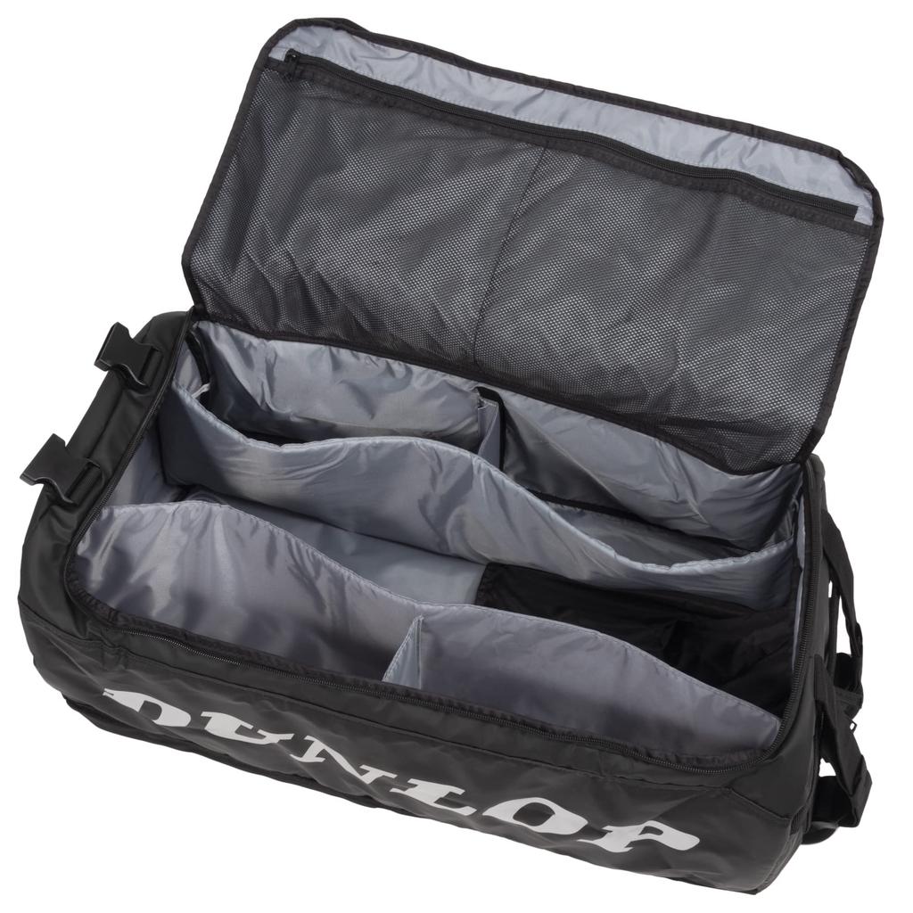Сумка для тенниса DUNLOP 2WAY Boston Bag для хранения ракеток 65 л, черная DTC2111 прибл.