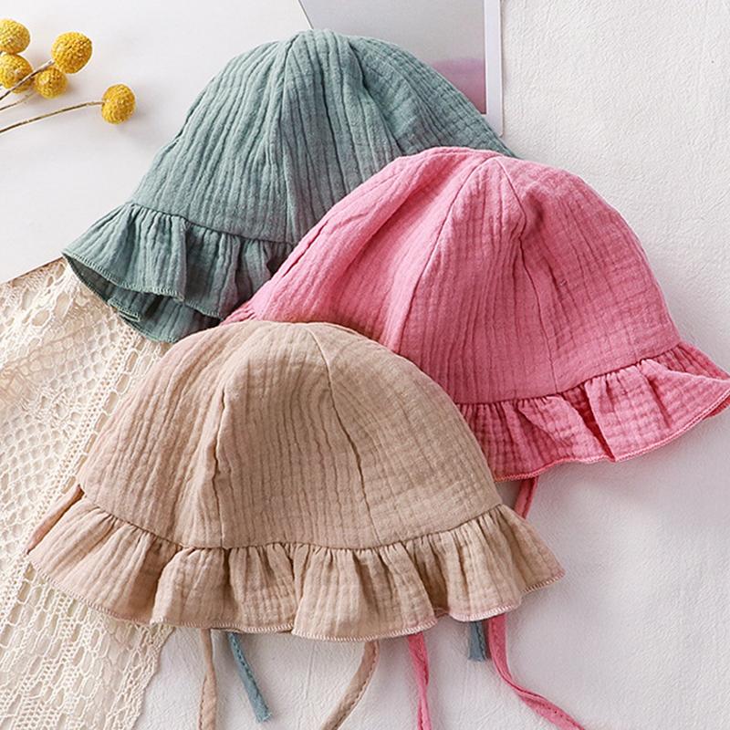 Muslin Summer Baby Jumpsuit with Hat Soft Cotton Baby Girl Boy Clothes Sleeveless Toddler Romper Infant Clothing Newborn Outfit