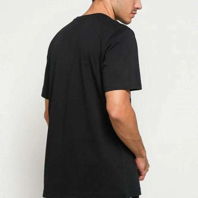 Adidas T Shirts Men's Black Crew Neck Moderate Straight Fit ED7273