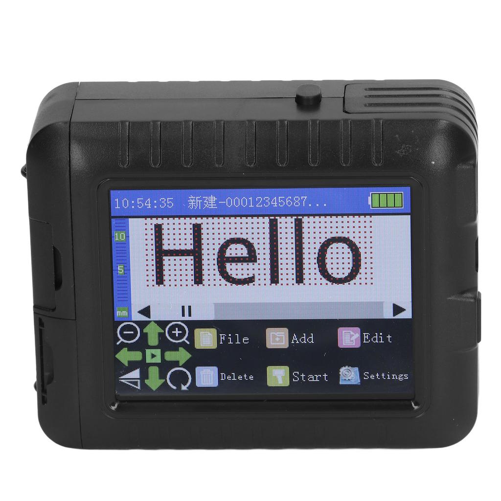 Ручной струйный принтер 3,5-дюймовый светодиодный сенсорный экран 4-ядерный процессор перезаряжаемый принтер кода для печати