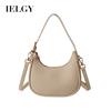 Korean Version of Fashion Handbag, Simple and Versatile Messenger Texture Niche Foreign Style Crescent Bag