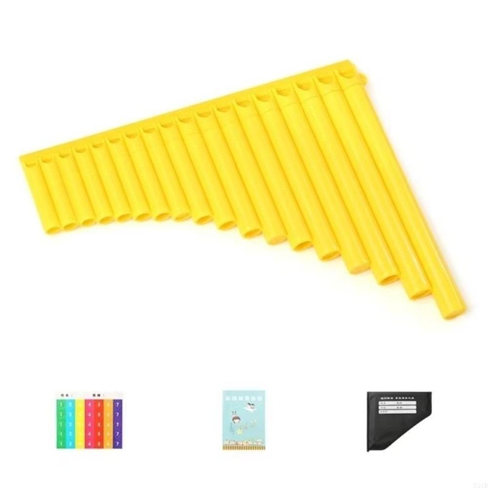 18 Pipes Pan Flute Portable Wind Instrument Beginner Friendly C Scale Panpipe Practice Instrument