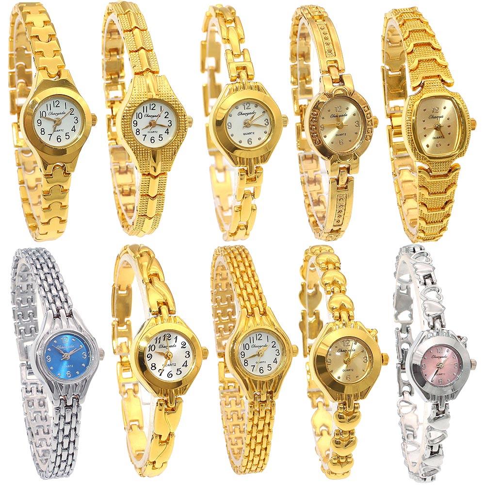 Cute Women Bracelet Watch Mujer Golden Relojes Small Dial Quartz Watch Popular Wristwatch Hour Female Ladies Elegant Watches
