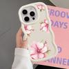 Розовый Цветок Мягкий Чехол для Телефона для iPhone 17 Air 12 13 11 14 XR 15 Plus 16 Pro Max 8