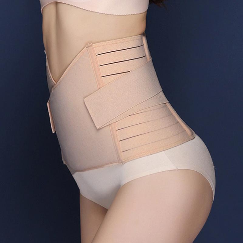 Women'S Postpartum Belly Slimming Belt With Elastic Waist Trainer Body Shaper Abdominale Sport Lumbar Joint Protector Sweat Belt