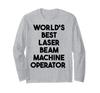 Футболка с длинным рукавом «Лучший оператор лазерной установки в мире»