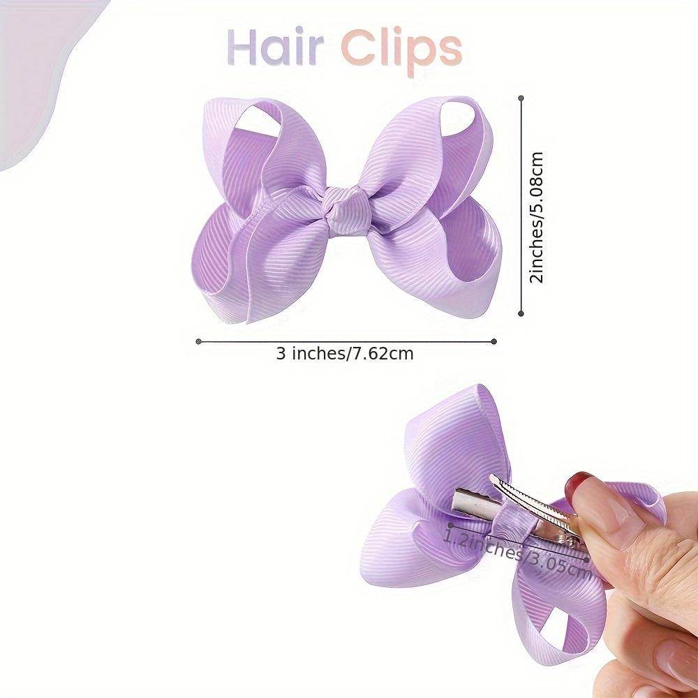 high quality60pcs 3 Inch Hair Bows For Women Grosgrain Ribbon Hair Accessories With Hair Clips For Teens In Pairs