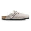 Birkenstock Бостон Удобные Универсальные Дышащие Нескользящие Закрытые Тапочки Унисекс Тапочки Серые 1017651BOSTONSTONE