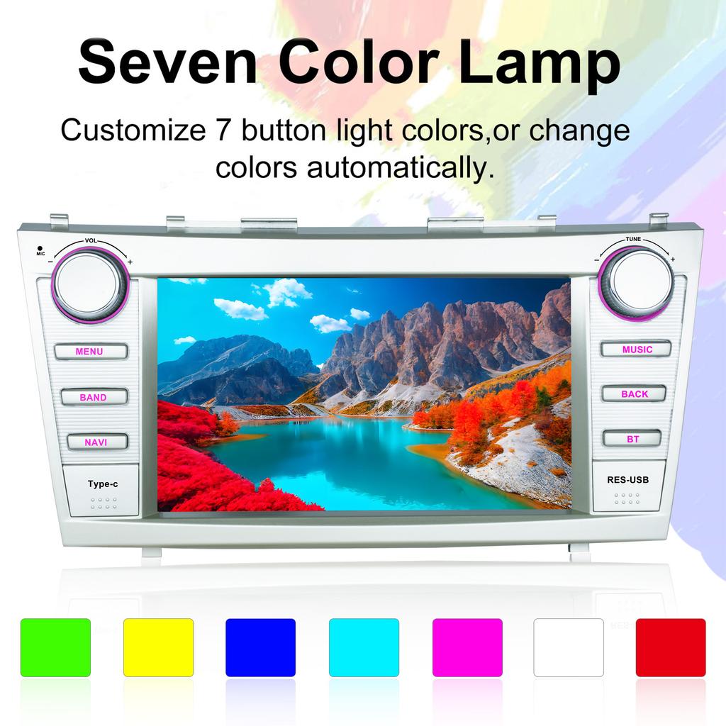 Android 13 Car Radio For Toyota Camry XV40 Aurion 2007-2011 Carplay Head Unit Multimedia Player GPS Navigation Stereo