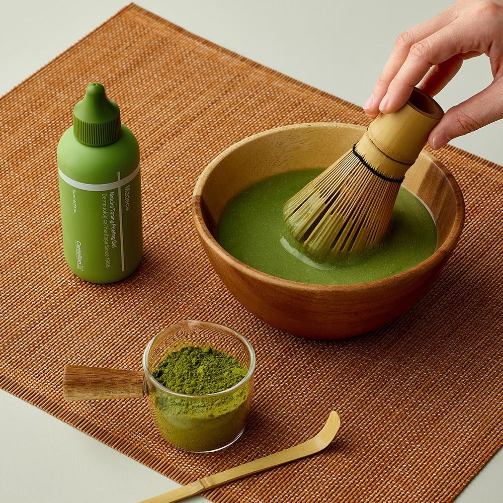 CENTELLIAN24 Гель-пилинг тонизирующий Madeca Matcha Отшелушивающий Разглаживающий 150 мл Корейский скраб для лица Эксфолиатор для лица
