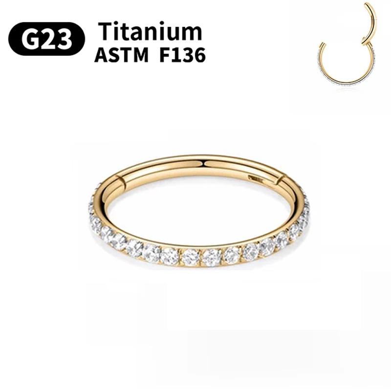 1/10 шт. G23 Титановый Носовой Кольцо Для Женщин Кольцо-Серьга 16G/18G Пирсинг Украшения Подарок Кольцо для Губ Шарнирный Кликер Открытый Диафрагма