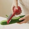 2 in 1 Tumbler Vegetable Peeler with Cleaning Brush Fruit Planer  Easy To Store