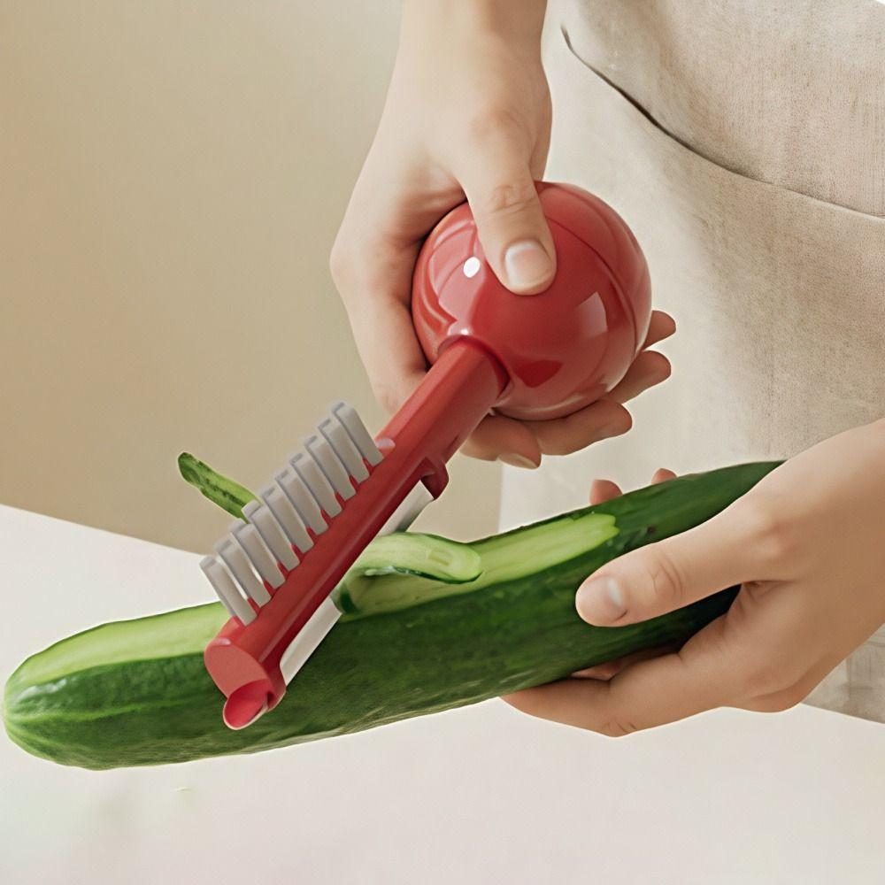 2 in 1 Tumbler Vegetable Peeler with Cleaning Brush Fruit Planer Easy To Store