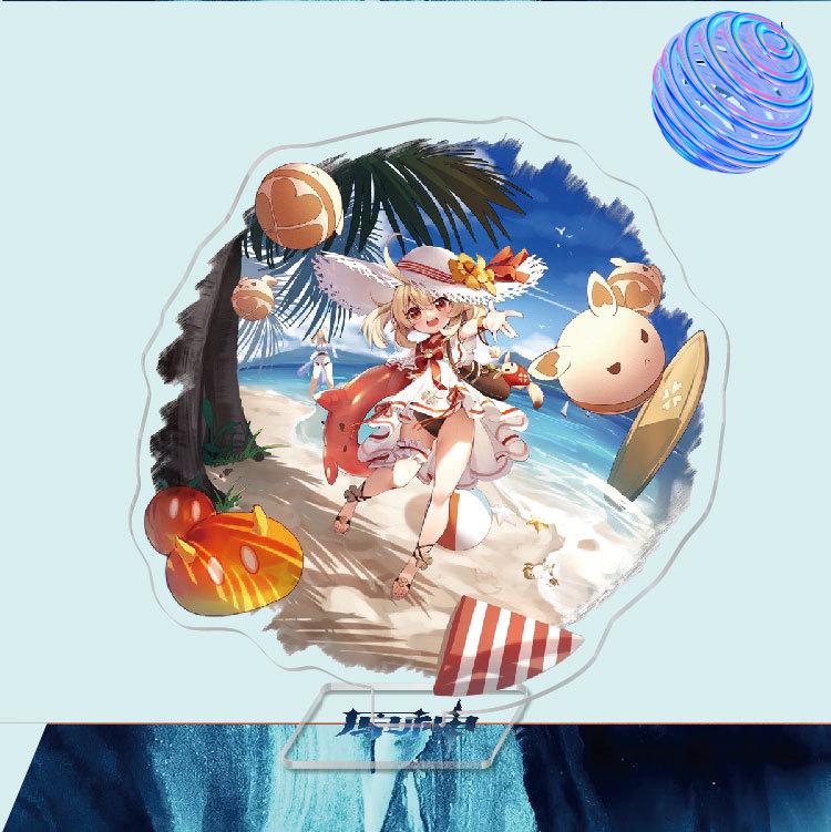 Anime Game Genshin Impact Peripheral Acrylic Cosplay Character Hero Theme Stand Acrylic Figure Stand Model Plate Desk Decor Ornament Gift