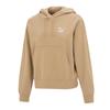 Logo Embroidered Breathable Loose Hoodie Women Hoodies Khaki 624679-84