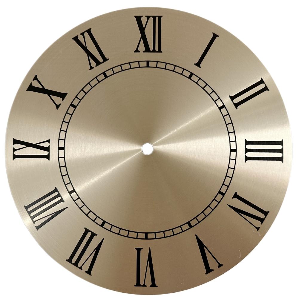 Алюминиевый циферблат часов с золотым фоном снаружи, 243 мм
