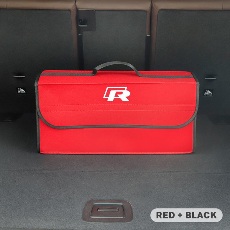 Valve Stems Caps VW Car Interior Organizer Box Foldable Felt Cloth Storage Bag For Volkswagen Polo Golf GTI CC Tiguan Arteon Pas zw4