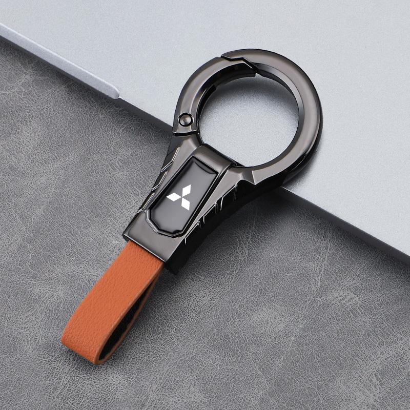 pdsh9 Car Keychains Zinc Alloy Key Pendant Accessories For Mitsubishi Lancer Ralliart ASX Mirage Pajero Xpander Attrage L200 Eclipse