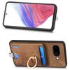 For Google Pixel 9a Magnetic Case PU Leather Back Cover with Detachable Card Holder