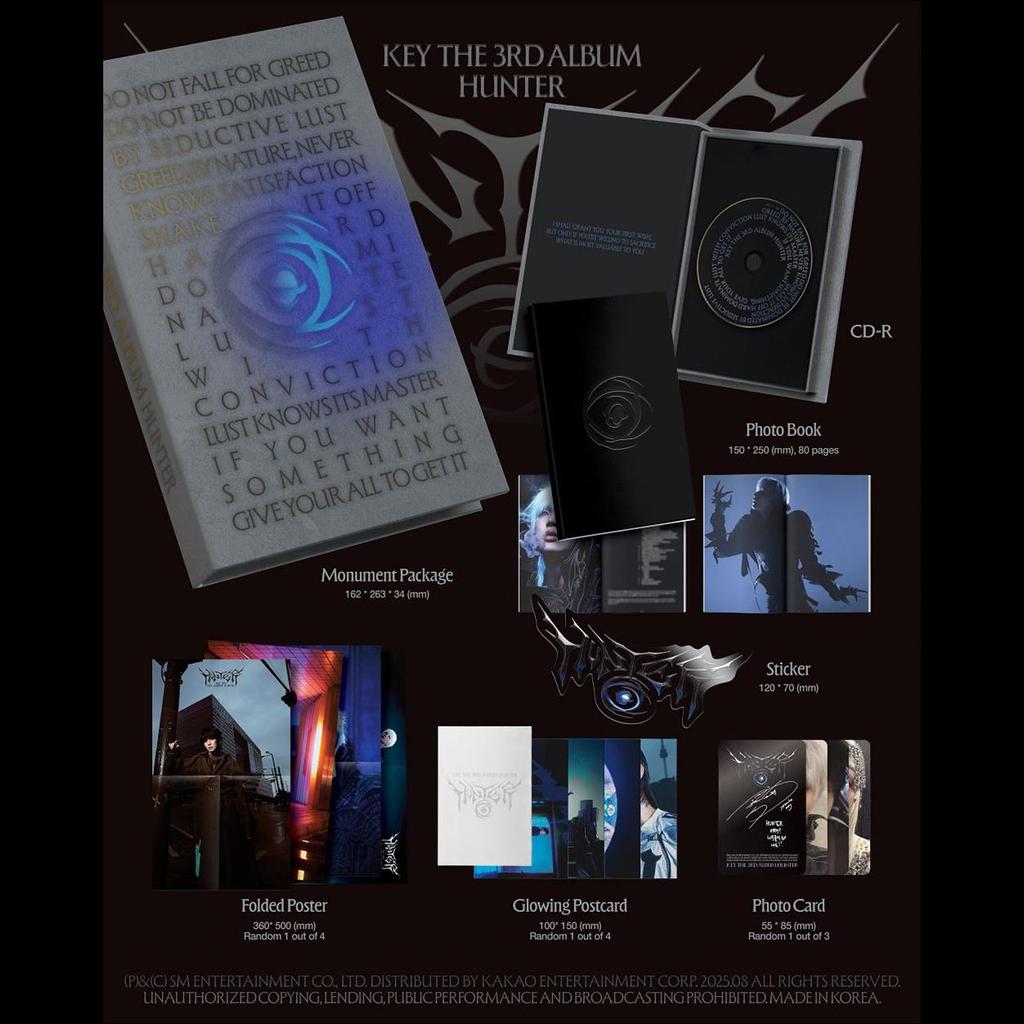(Памятник Вер.) КЛЮЧ (SHINee) [ХАНТЕР] 3-й альбом
